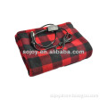 Heated Fleece Travel Electric Blanket - 12 Volt - Red Plaid